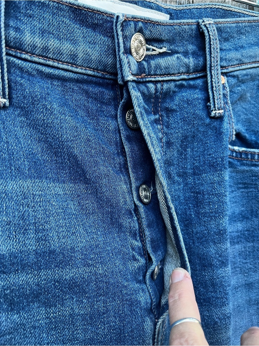 Mother Superior The Tomcat Jeans Denim Kneeling On Stones 30 - Picture 11 of 15